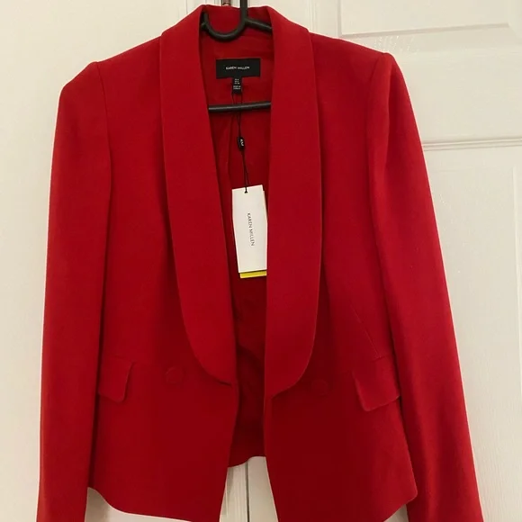 KAREN MILLEN RED BLAZER - Picture 1 of 3